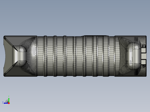 手枪左轮冲锋枪老式狙击步枪设计3D图纸B.A.L.L.S. Release Folder STP STL右视缩略图