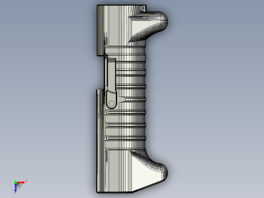 手枪左轮冲锋枪老式狙击步枪设计3D图纸B.A.L.L.S. Release Folder STP STL俯视缩略图
