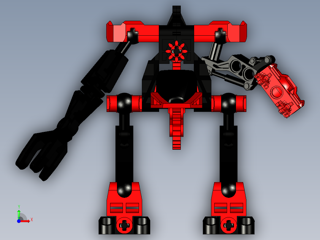 喷火机器人前视图