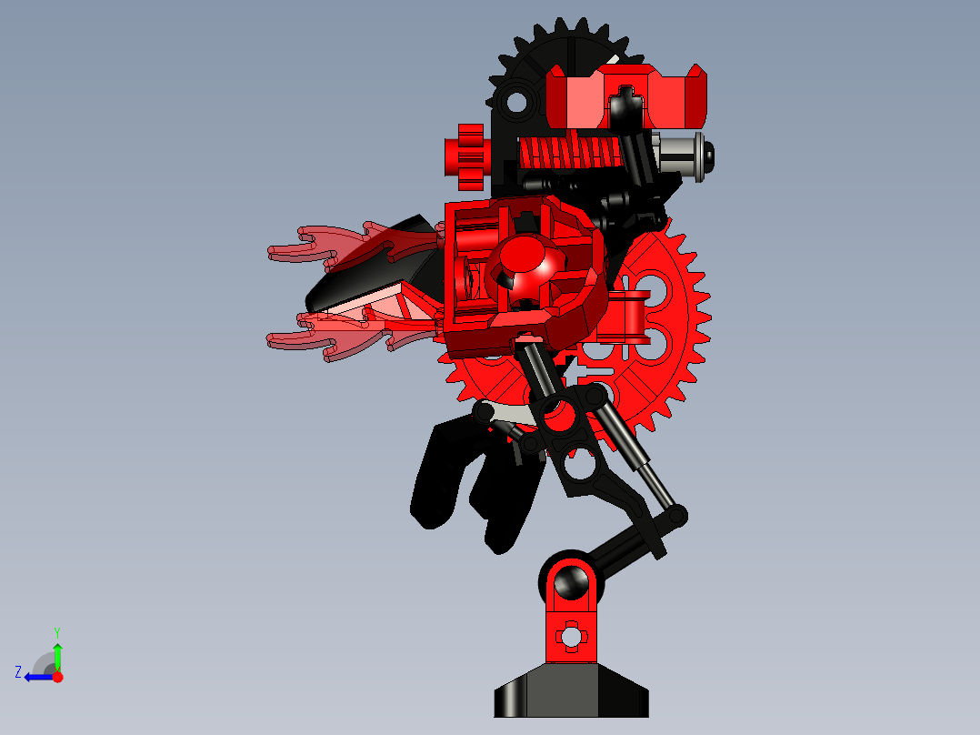 喷火机器人右视图