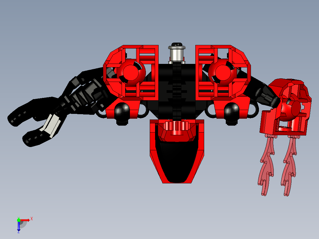 喷火机器人俯视图
