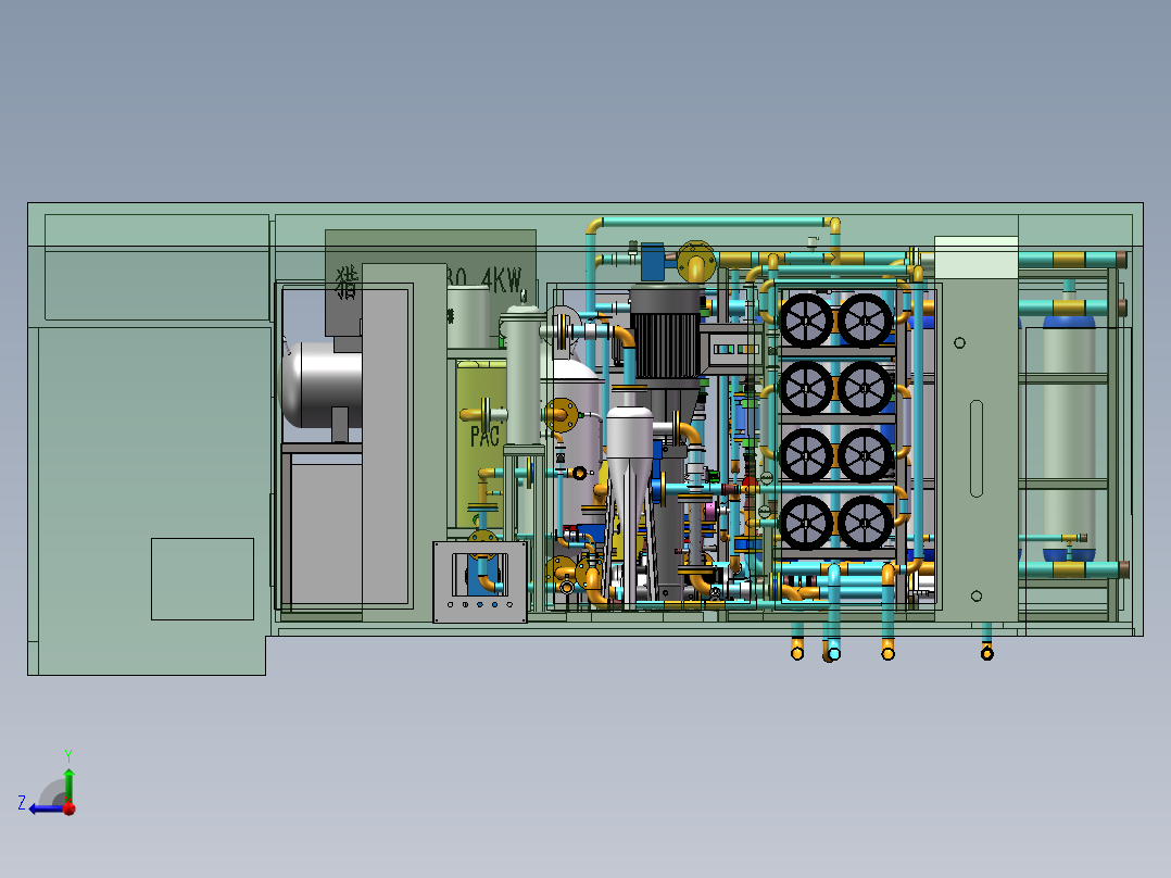 车载净水方案右视图