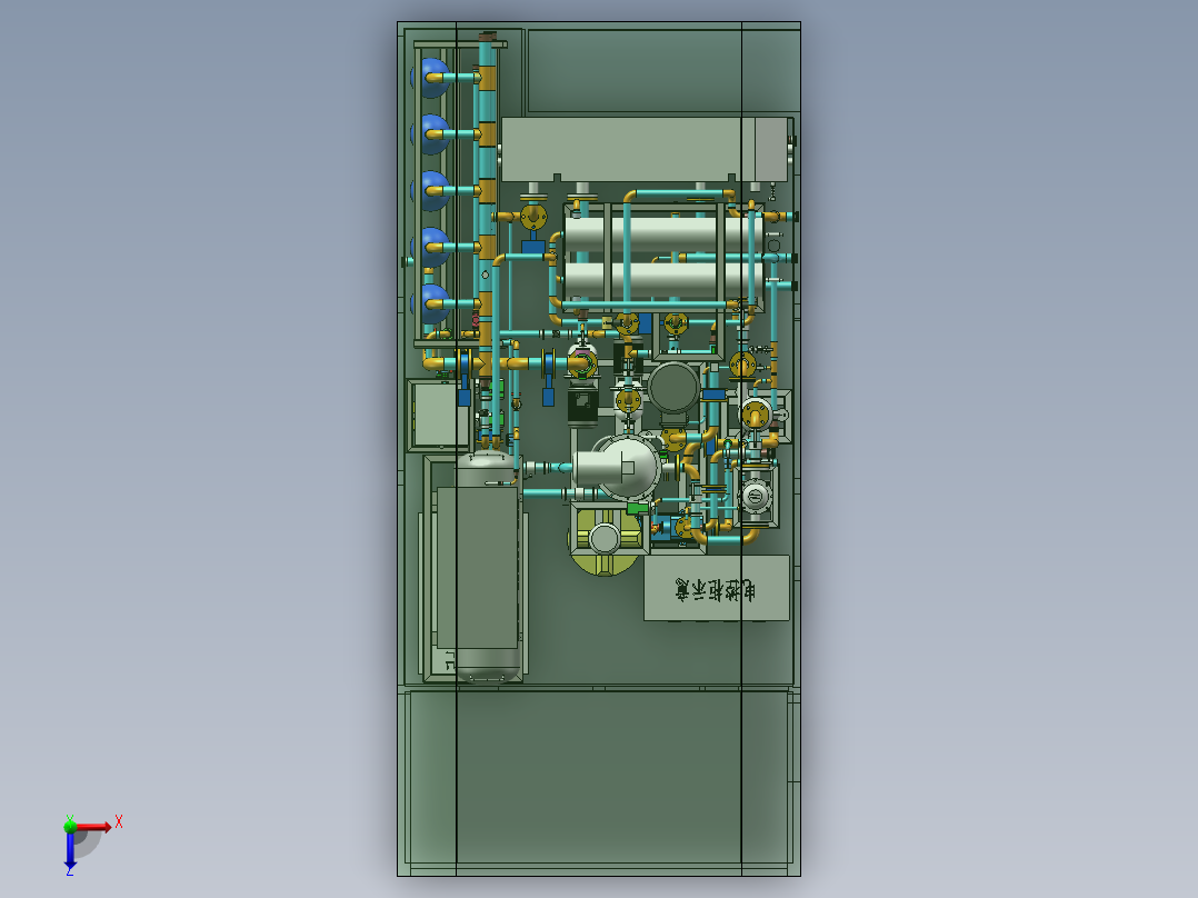 车载净水方案俯视图
