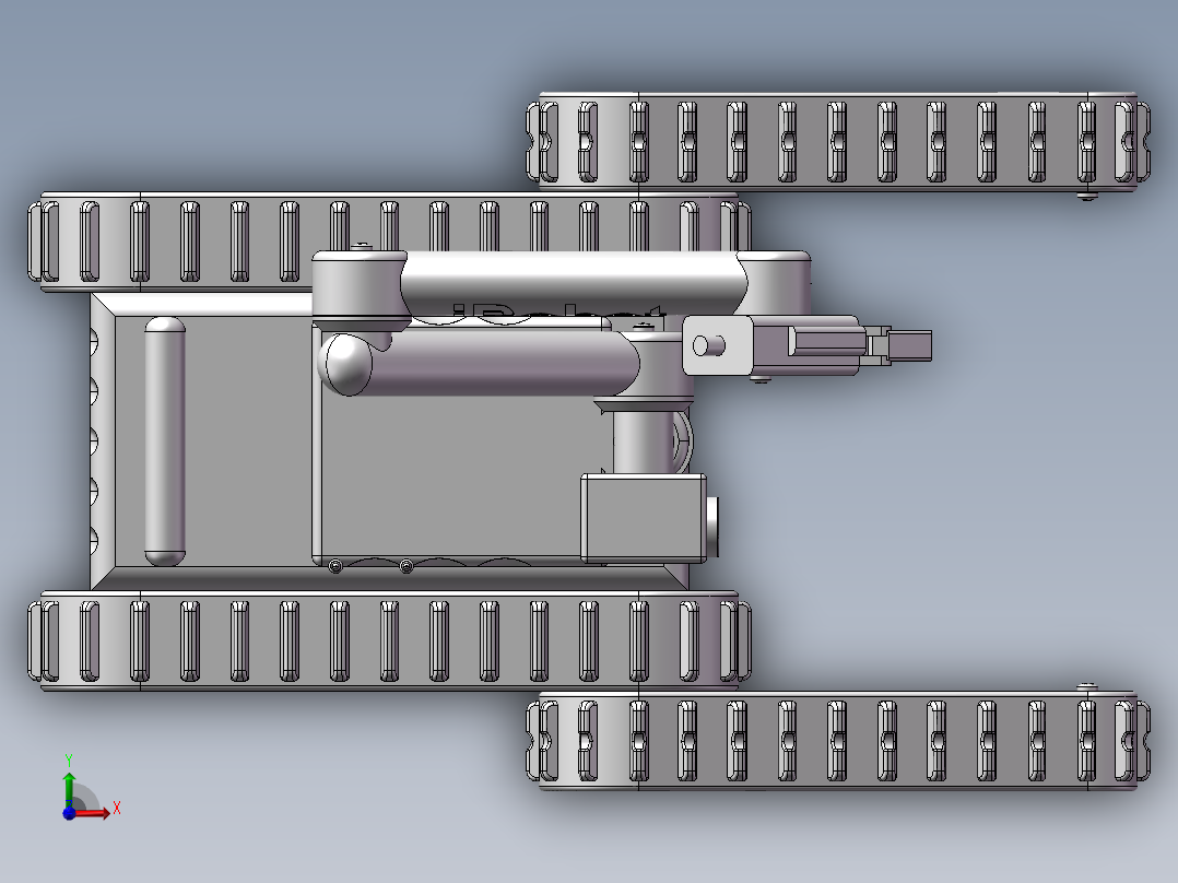 排爆机器人前视图