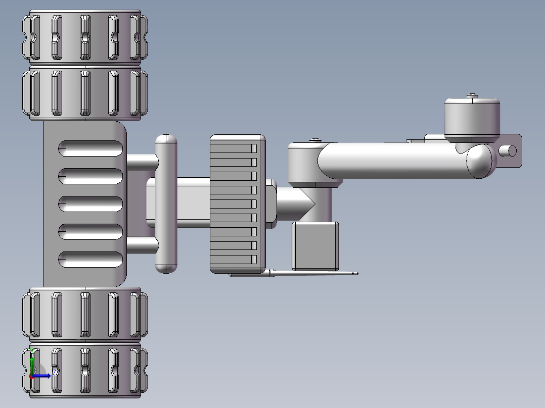排爆机器人左视图