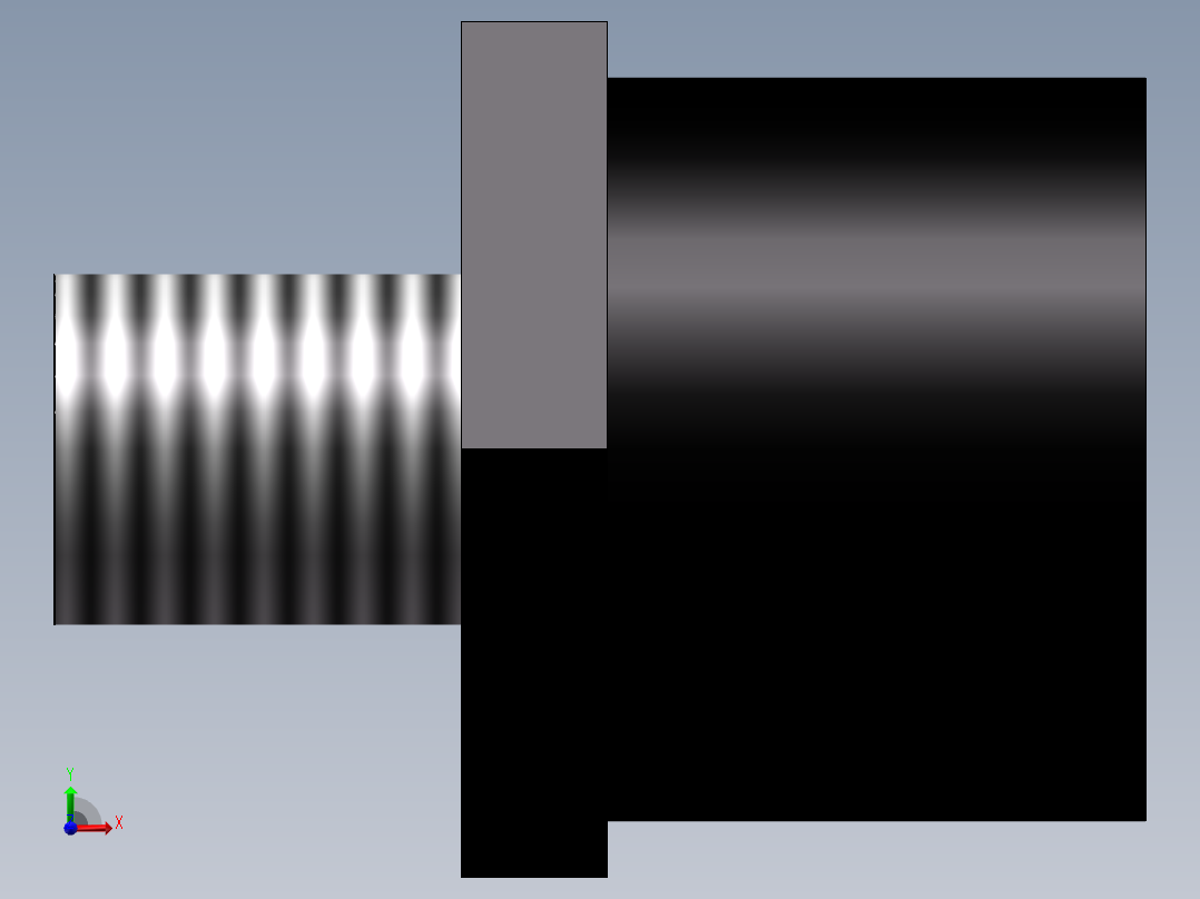 外丝接头(Male Adaptor)前视图