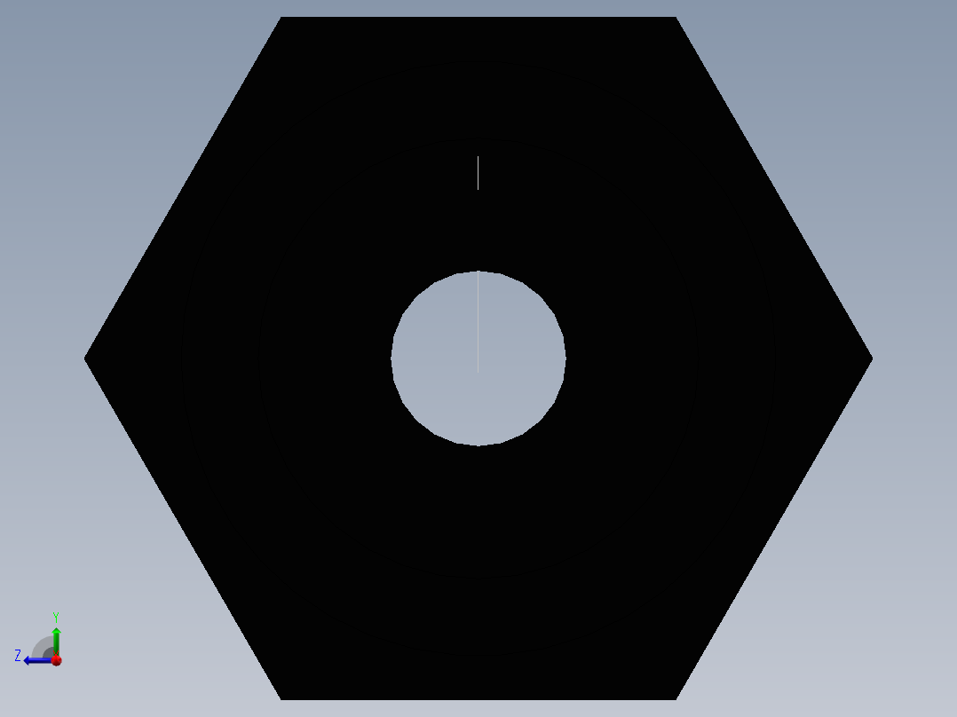 外丝接头(Male Adaptor)右视图