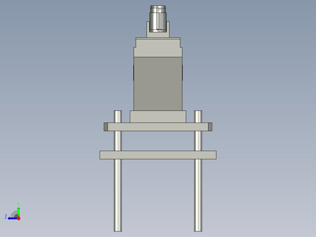 轴套组装出料导槽组件右视图