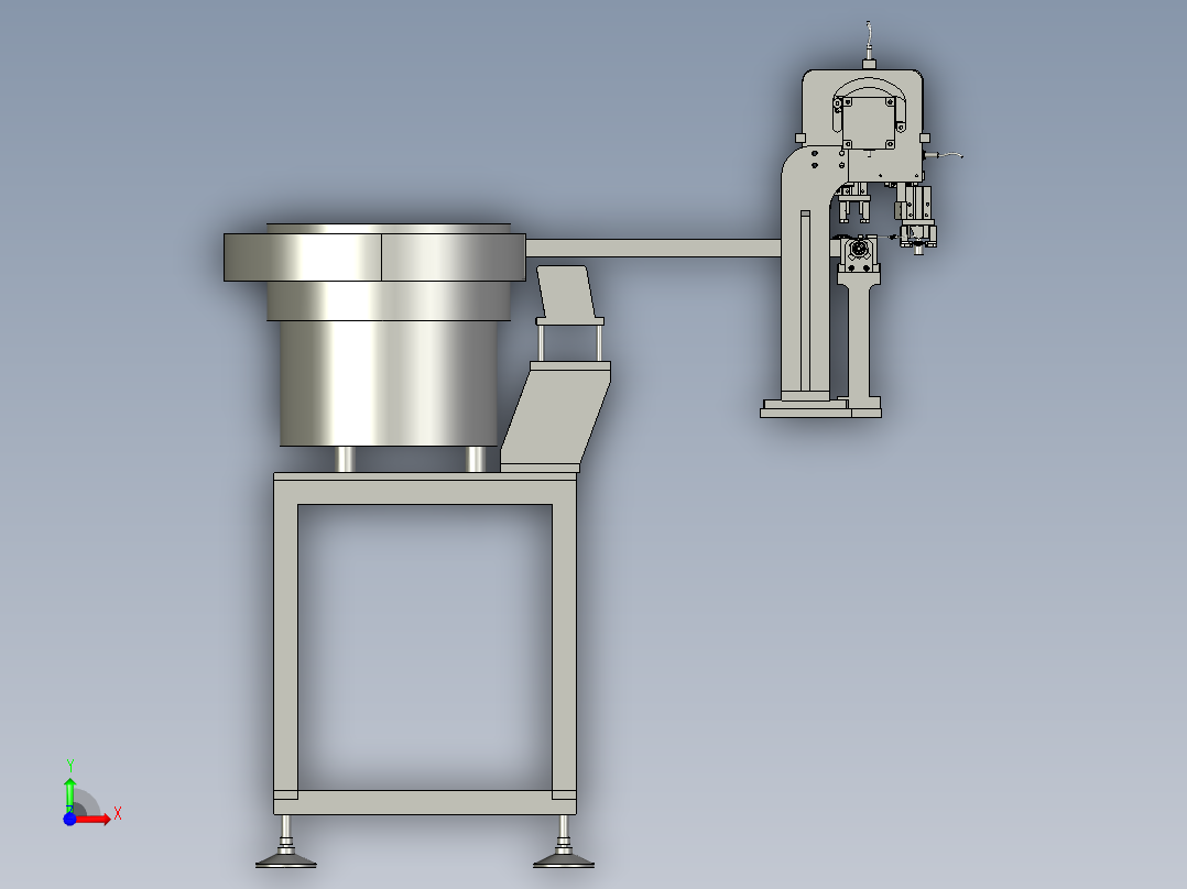 HG004-05-00-B上头帽组件前视图