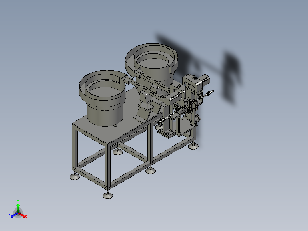 HG004-05-00-B上头帽组件正等轴测图