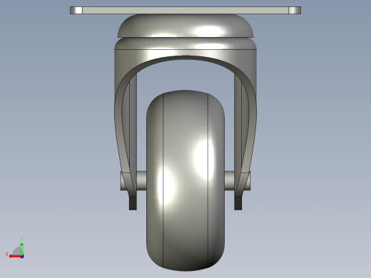 脚轮装配后视缩略图