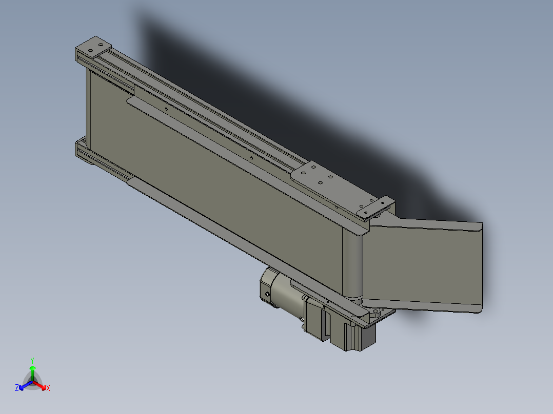 收料线正等轴测图