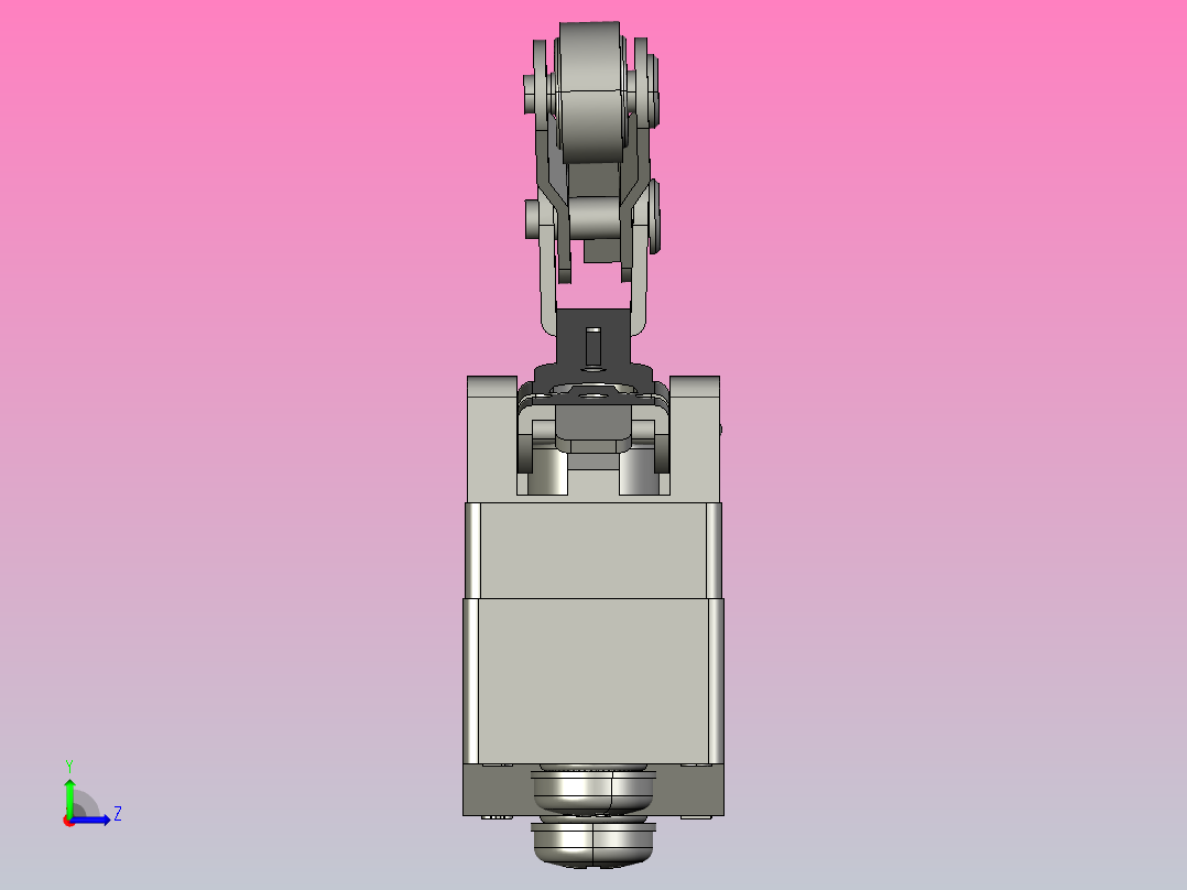 微动开关传感器ZIR52-1514左视图