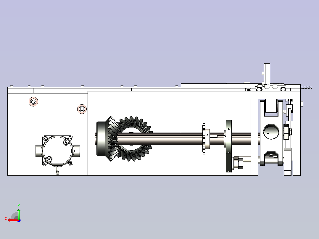 一种排针连接器加工设备后视图