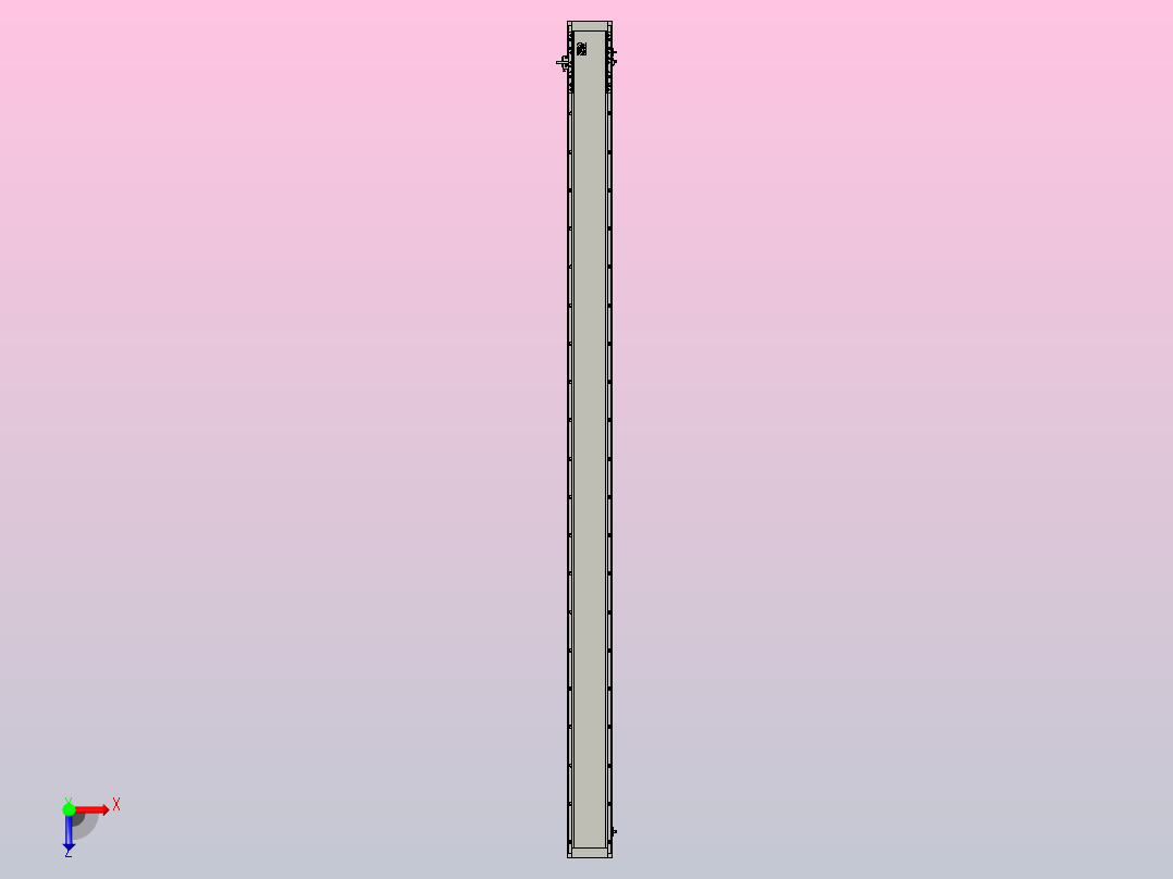 直驱直线电机轴TPA-LNP3-140-55C3-1-L2340-3-C-10-N3俯视图