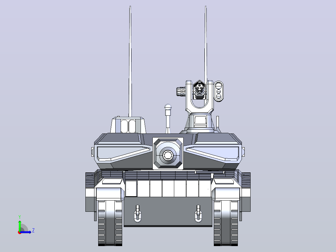 MBT HOZAN坦克左视图