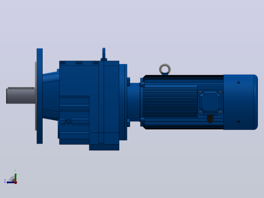 RF77法兰轴伸式安装斜齿轮减速机RF77-YVB0.25-4P-71-M1-0°-Φ250右视缩略图