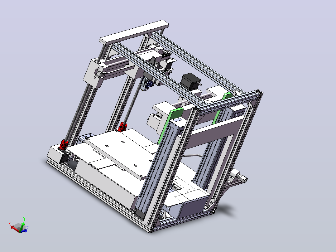 3D打印机毕设主视图