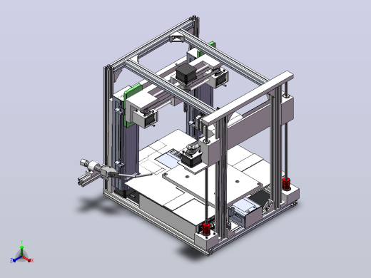 3D打印机毕设正等轴测缩略图