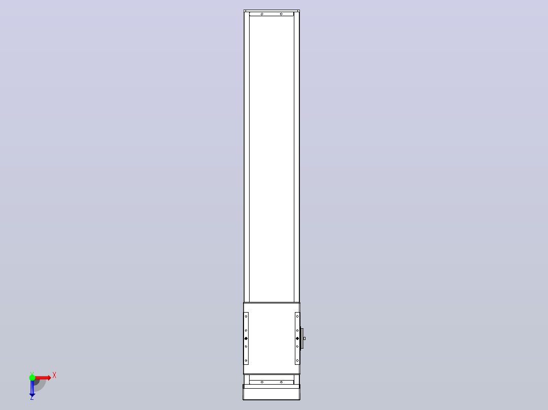 滚珠丝杠直线轴带导轨全封闭TPA-HCR-140D-2010C-L700-MP-C-P40-N3俯视图