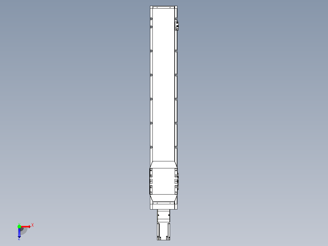 滚珠丝杠直线轴内置导轨TPA-GCR-170-2510C-L950-M-M75-N3俯视图