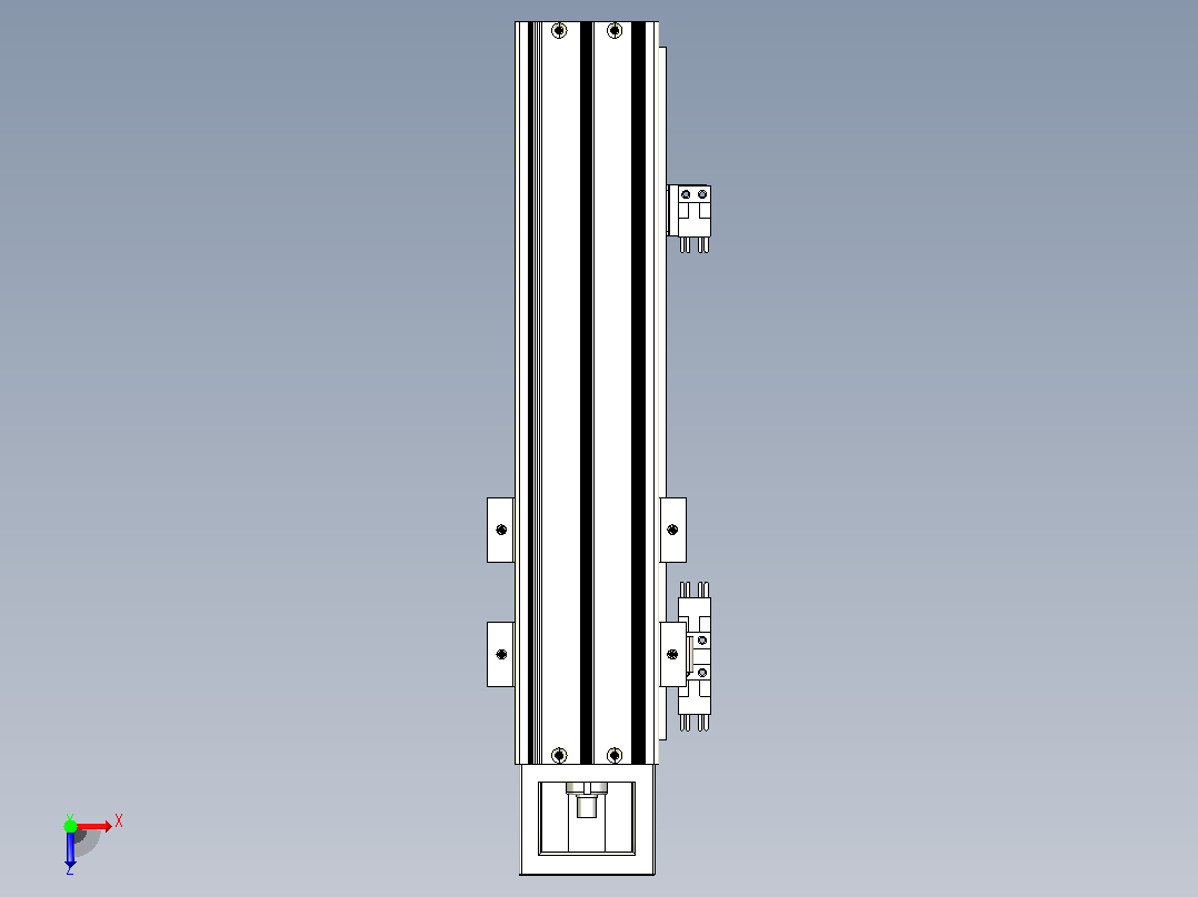 KK60-300S1-F0C 模组 S1短滑座 KK60-S1-F0C 替换上银俯视图