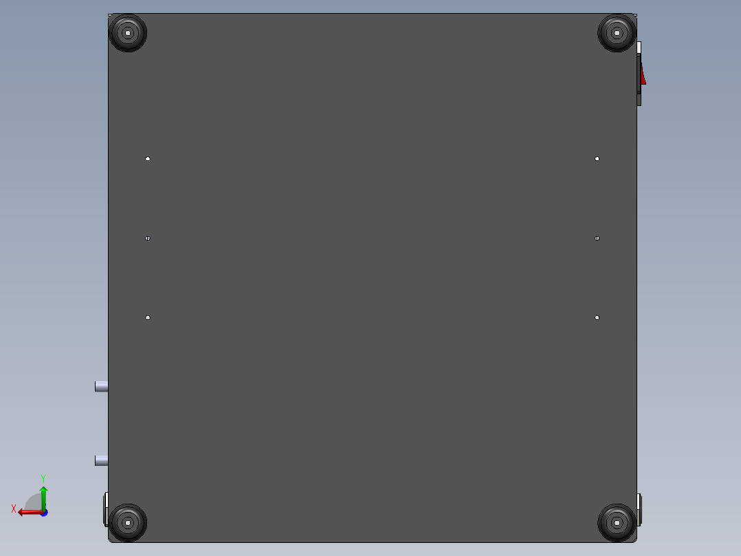 线材导通测试治具后视图