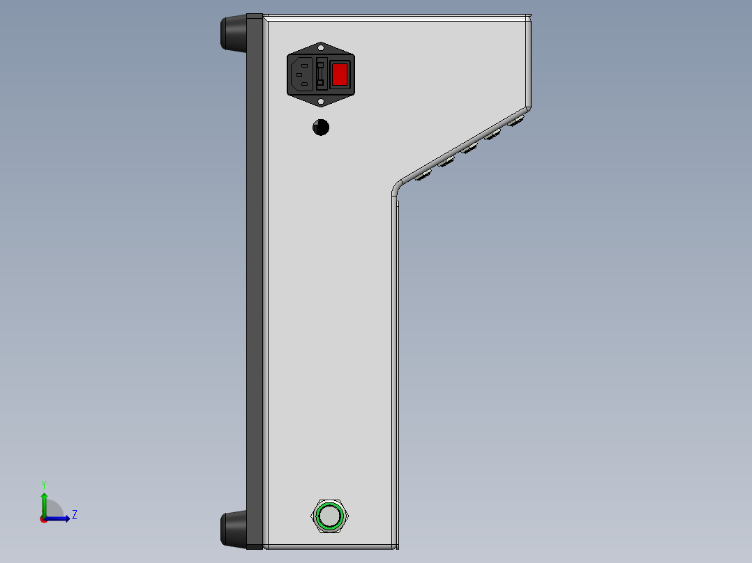 线材导通测试治具左视图