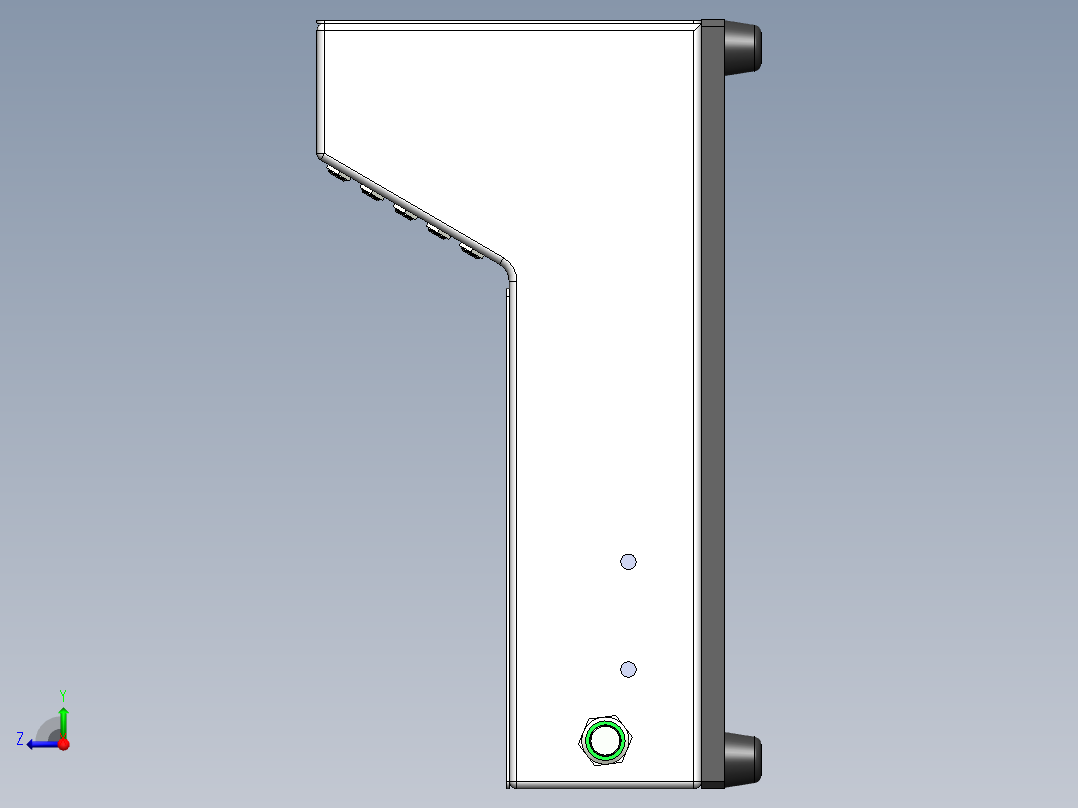 线材导通测试治具右视图