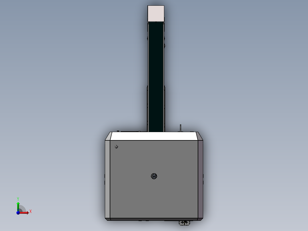 ZDH-QT-006 iphone7玻璃出货贴膜机(读码喷码贴膜一体机)前视图