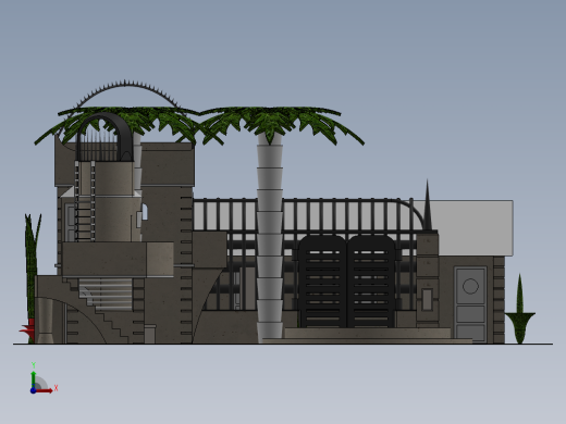 田园小屋前视缩略图