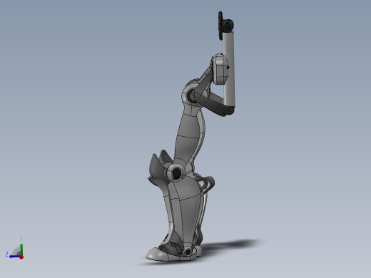 B 外骨骼 跳跃外骨骼 单兵辅助骨骼 机械设计 3D建模图纸jumping-exoskeleton