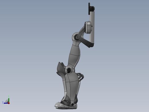 B 外骨骼 跳跃外骨骼 单兵辅助骨骼 机械设计 3D建模图纸jumping-exoskeleton右视缩略图