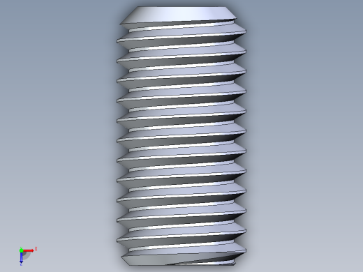 UNC 平头紧定螺钉-UNC SET SCREW 0.500 x1.000.STEP俯视缩略图