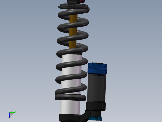 车用双筒减振器设计