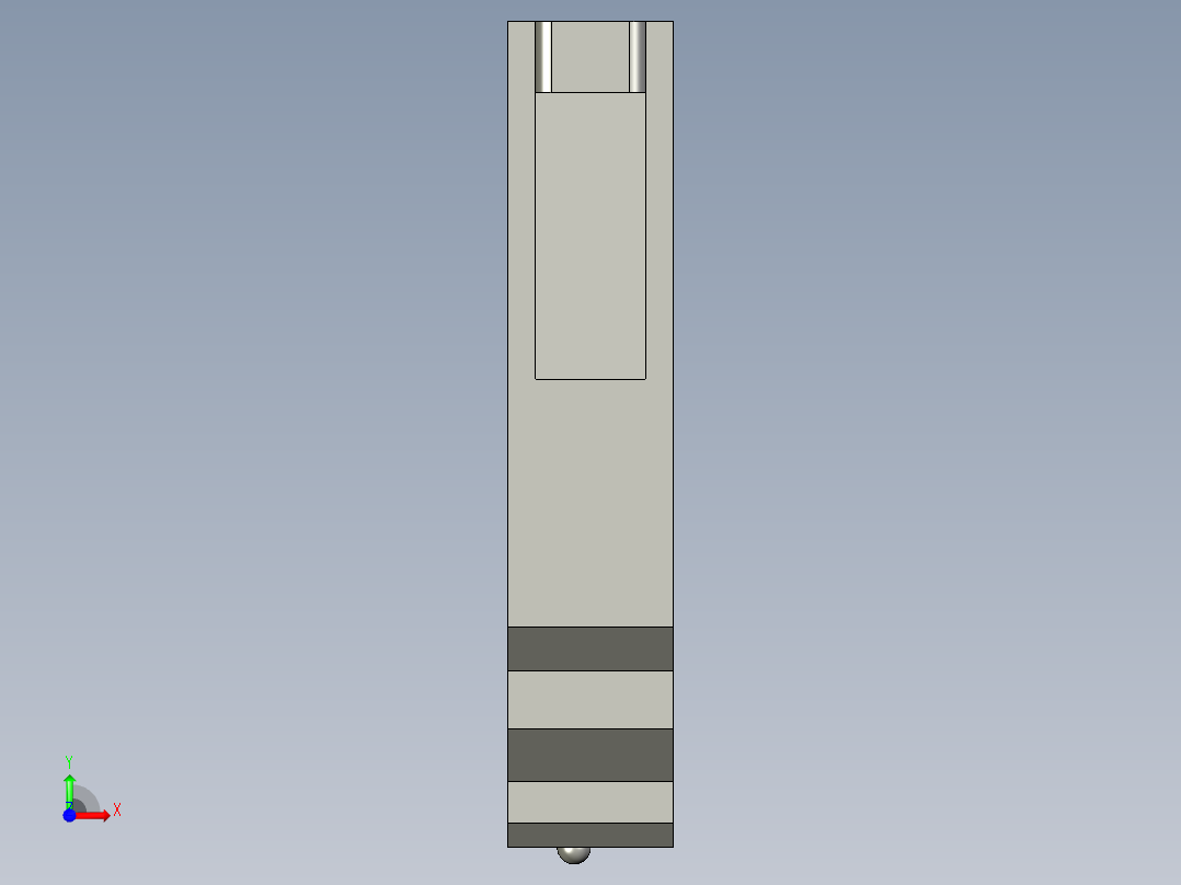 基恩士PS-25_kc图纸模型前视图