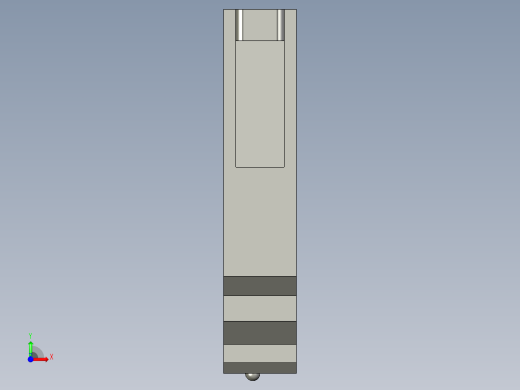 基恩士PS-25_kc图纸模型前视缩略图