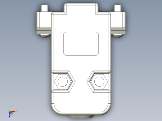 Capa plastica连接器DB9俯视缩略图