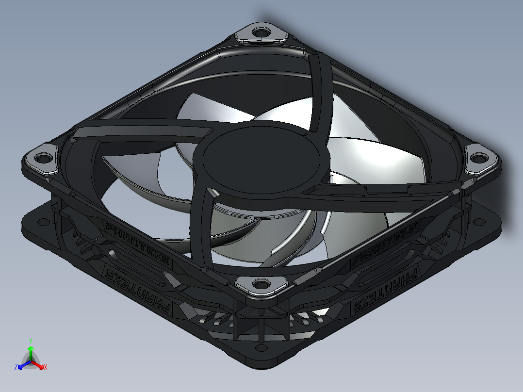 PH-F120T30 T30 风扇正等轴测图