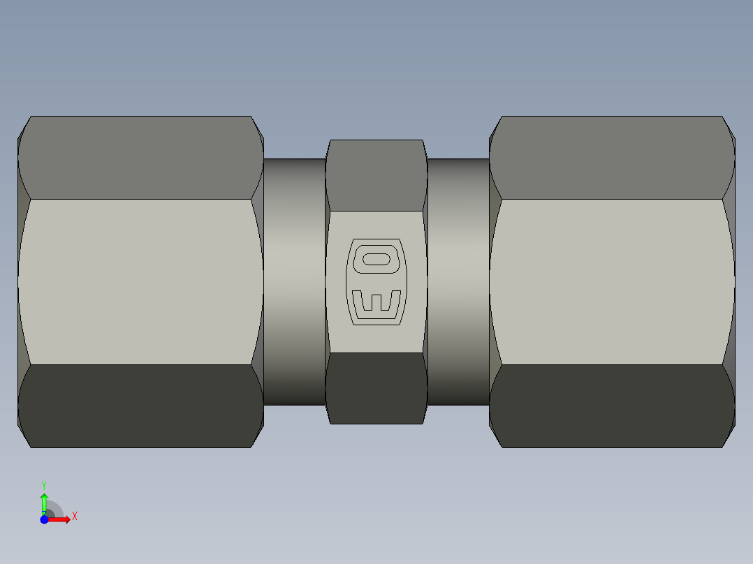 卡套式工业通用硬管接头EO Union G08LLCF前视图