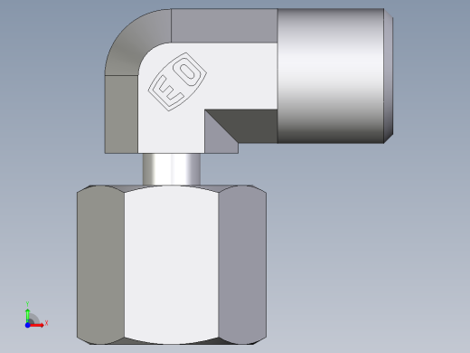 卡套式工业通用硬管接头EO_Standpipe_elbow_EVW06SOMDCF前视缩略图