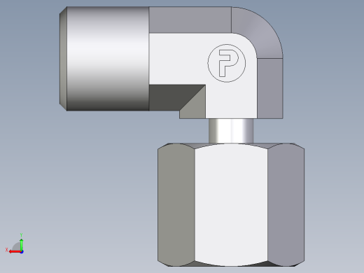 卡套式工业通用硬管接头EO_Standpipe_elbow_EVW06SOMDCF后视缩略图