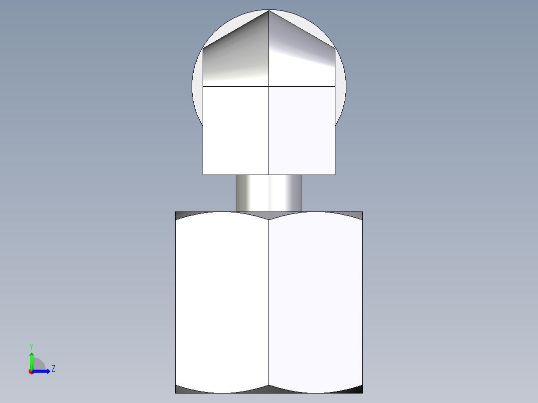 卡套式工业通用硬管接头EO_Standpipe_elbow_EVW06SOMDCF左视图