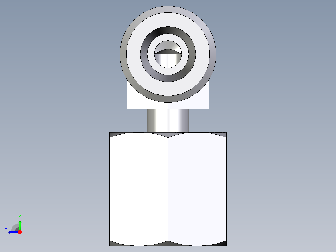 卡套式工业通用硬管接头EO_Standpipe_elbow_EVW06SOMDCF右视图