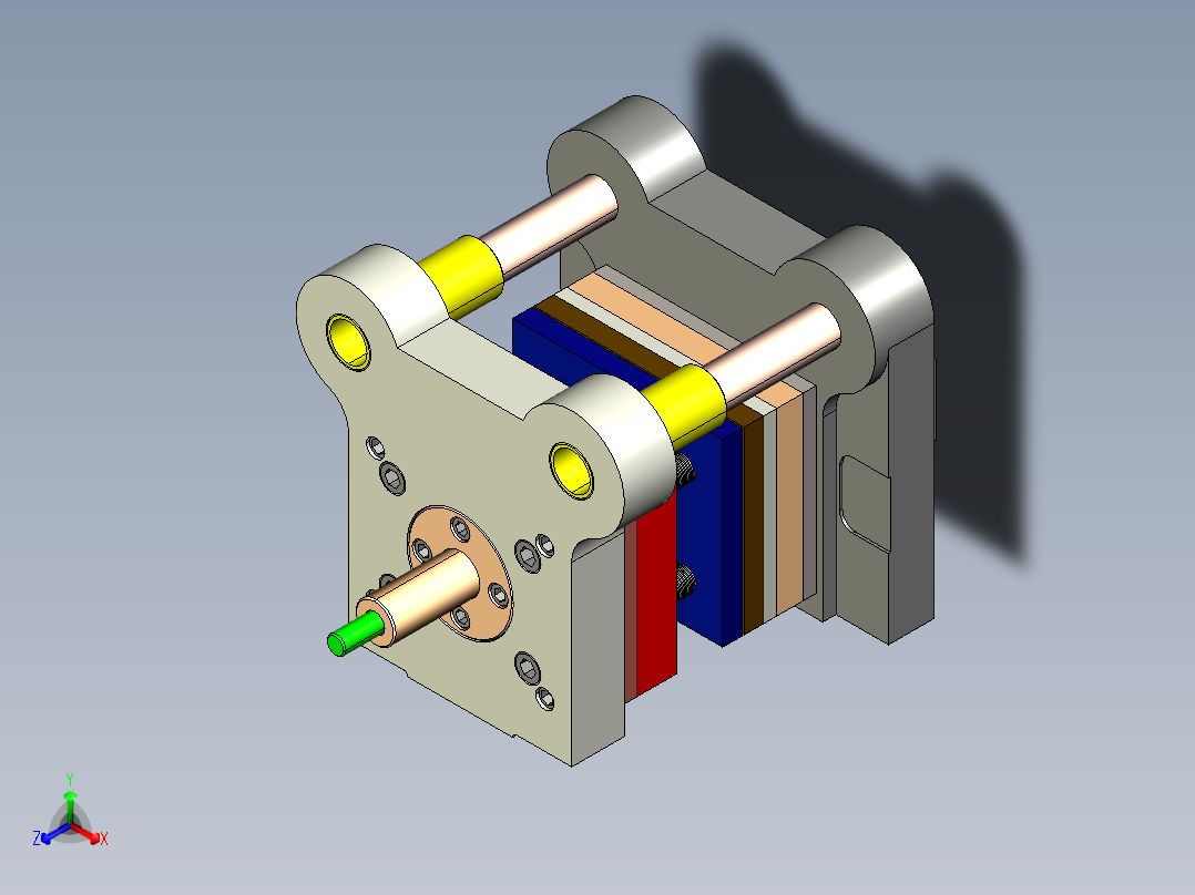 Q232-微型电机转子冲片复合冲压模具设计【三维proe】