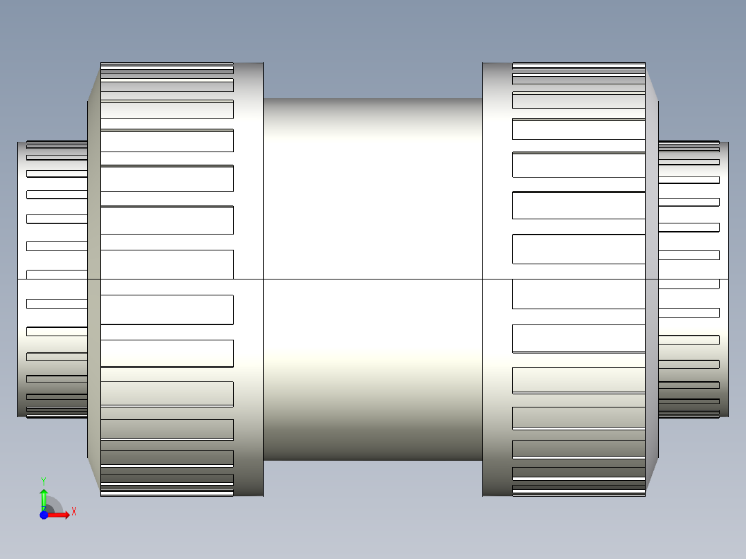 +GF+工程压力管道系统SYGEF PVDF管件3D模型前视图