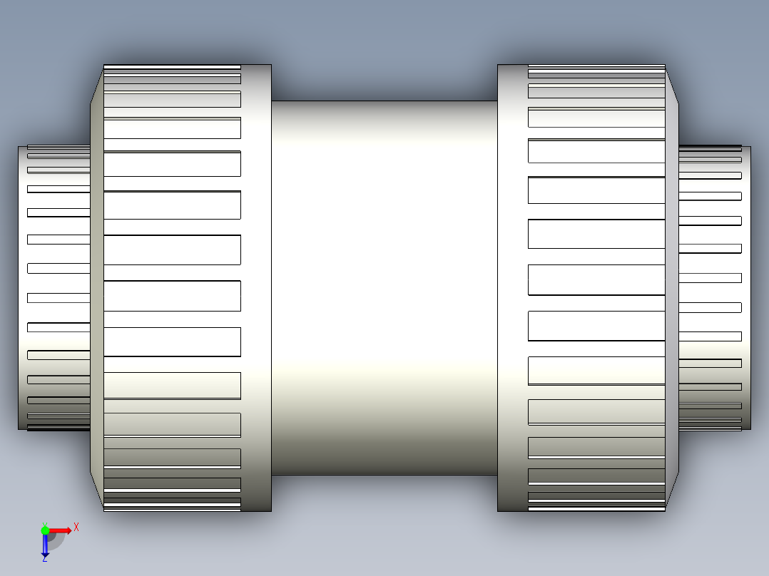 +GF+工程压力管道系统SYGEF PVDF管件3D模型俯视图