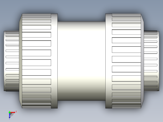 +GF+工程压力管道系统SYGEF PVDF管件3D模型俯视缩略图