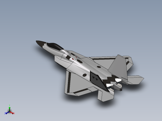 F22 复杂化正等轴测缩略图