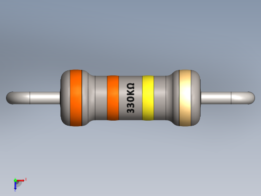 电容器 二极管 电阻器-Resistor 330K Ohm俯视缩略图